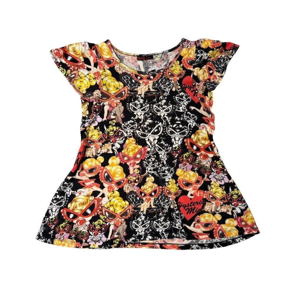 Hysteric Glamour AOP graphic a-line top